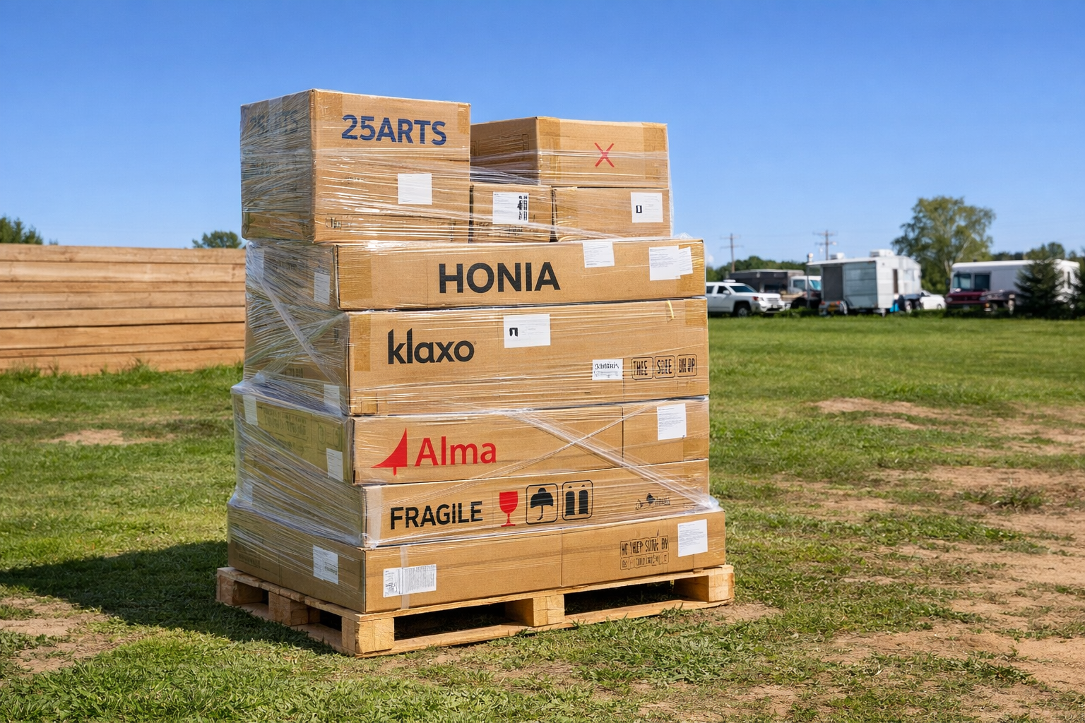 Pallets de mercancía